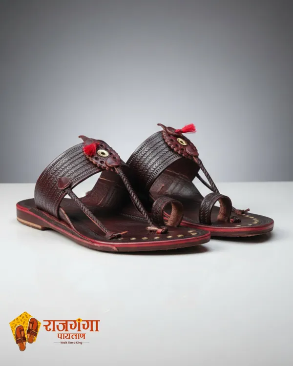 Brown_Leather_Ring_Kapshi_Kolhapuri_Handmade_Footwear_For_Men