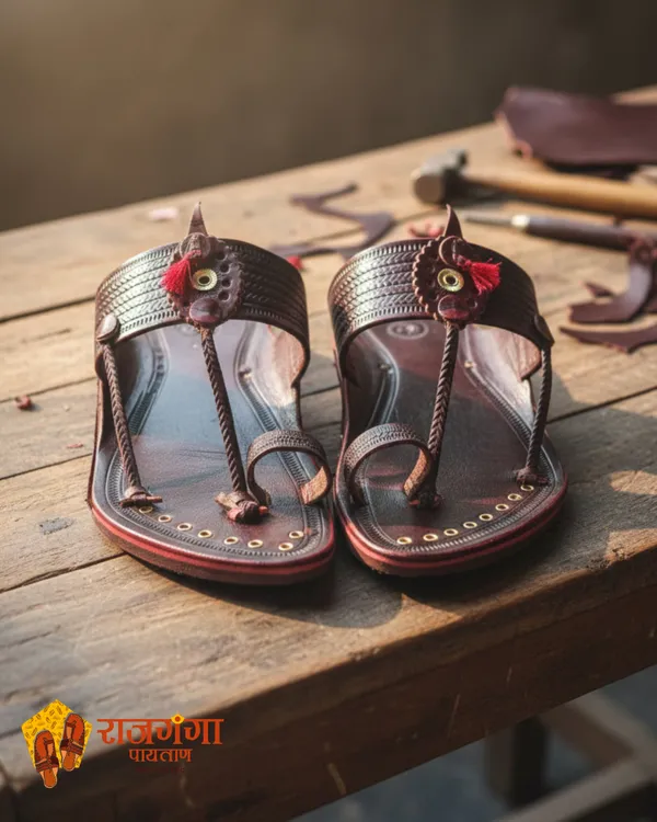 Brown_Leather_Ring_Kapshi_Kolhapuri_Handmade_Footwear_For_Men