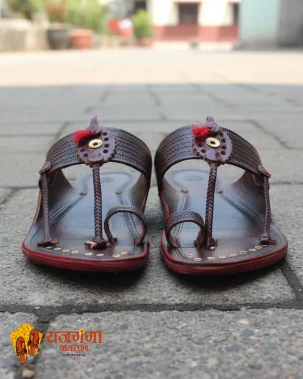 Brown_Leather_Ring_Kapshi_Kolhapuri_Handmade_Footwear_For_Men