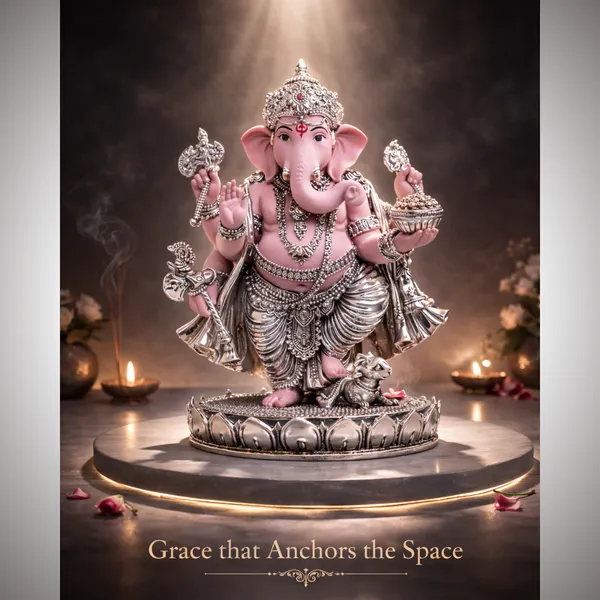 Pink_Dusty_Silver_Plated_Ganesha_Idol_For_Home_Temple_&_Gifting