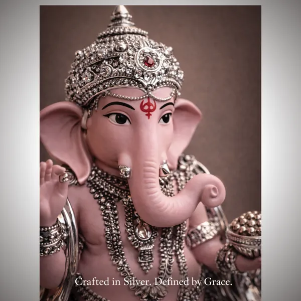 Pink_Dusty_Silver_Plated_Ganesha_Idol_For_Home_Temple_&_Gifting