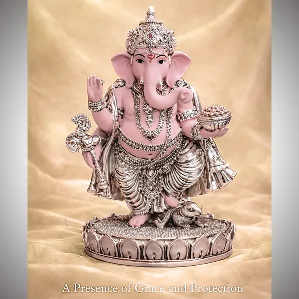 Pink_Dusty_Silver_Plated_Ganesha_Idol_For_Home_Temple_&_Gifting