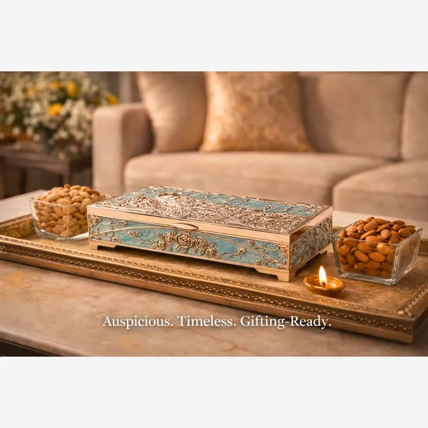 Blue_Silver_Plated_Peacock_Dry_Fruit_Box_With_Dual_Compartments_Enamel_Gift_Box