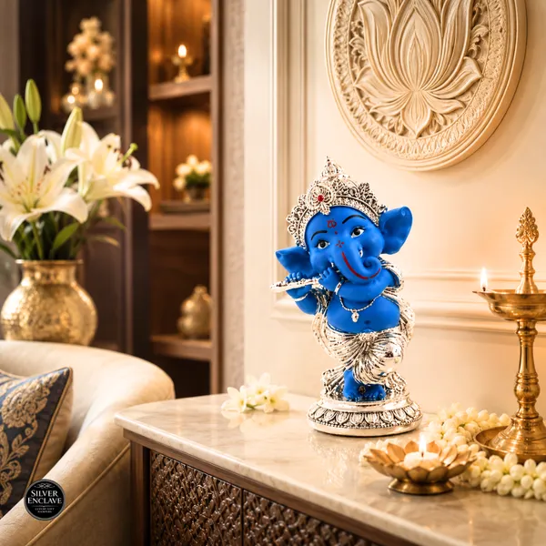 Blue_Silver_Plated_Dancing_Ganesh_Idol_Ganesh_Murti_For_Home_Decor_&_Pooja_(Assorted_Color)