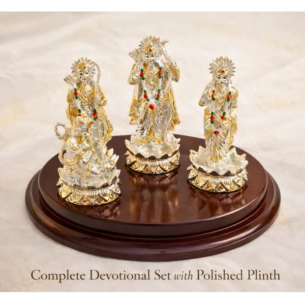 Multicolor_Silver_Plated_Ram_Darbar_Idol_Set_With_Wooden_Base_Ram_Sita_Hanuman_Murti