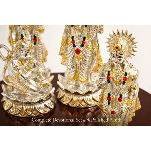 Multicolor_Silver_Plated_Ram_Darbar_Idol_Set_With_Wooden_Base_Ram_Sita_Hanuman_Murti