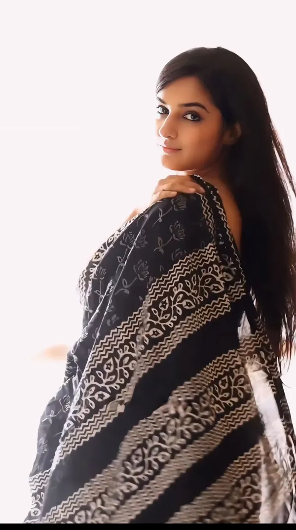 Black__-Minute_Ready_To_Wear__Cotton_Saree_For_Women_&_Girl'S