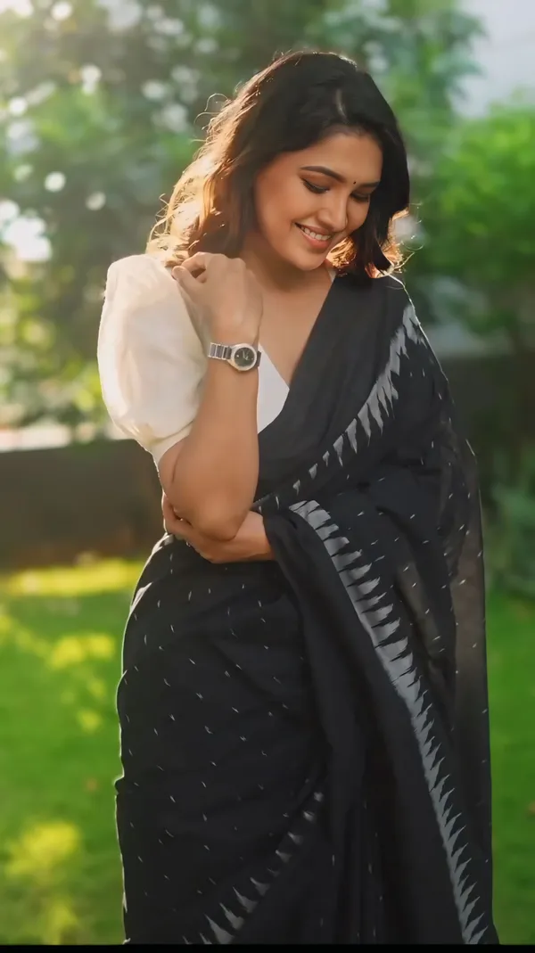 Black_-Minute_Ready_To_Wear__Cotton_Saree_For_Women_&_Girl'S