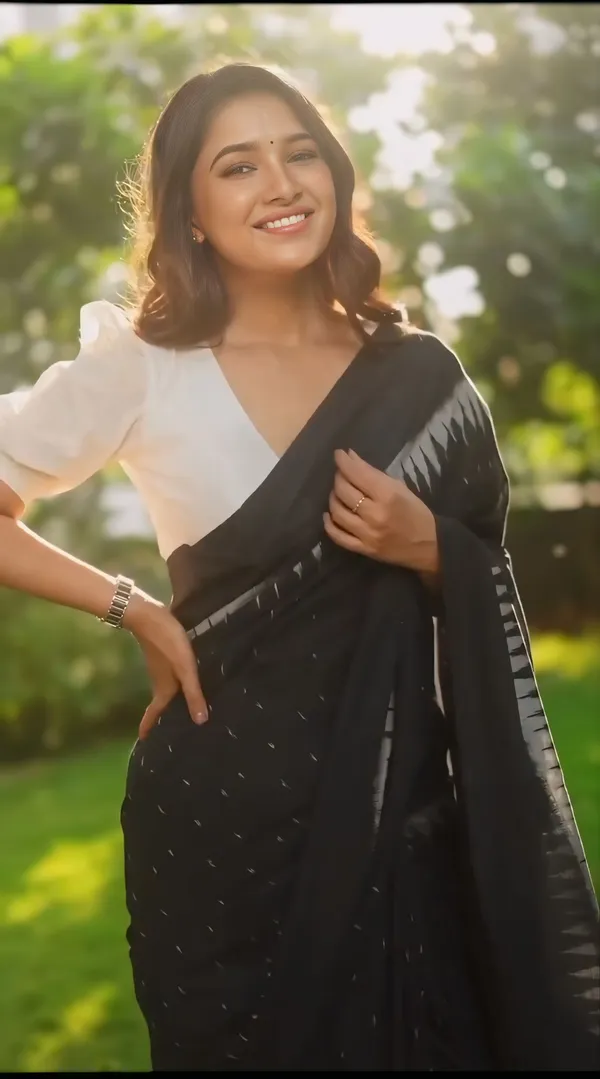 Black_-Minute_Ready_To_Wear__Cotton_Saree_For_Women_&_Girl'S