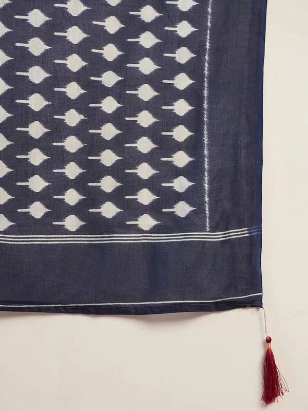 Blue__Minute_Ready_To_Wear__Mul_Cotton_Digital_Printed_Saree_With_Pocket_For_Women_&_Girl'S