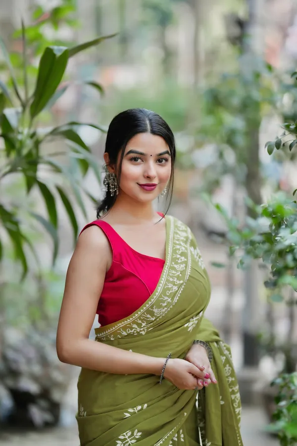 Green___Minute_Ready_To_Wear__Mul_Cotton_Digital_Printed_Saree_With_Pocket_For_Women_&_Girl'S