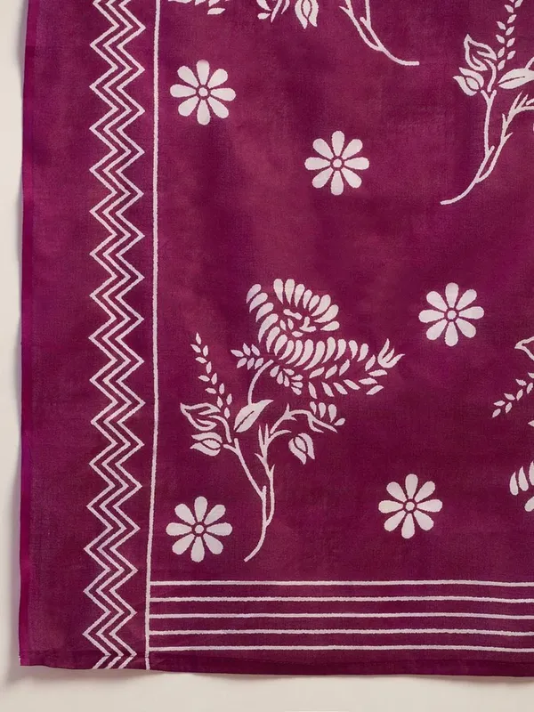 Mahendi_And_Purple__Minute_Ready_To_Wear_Mul_Cotton_Digital_Printed_Saree_With_Pocket_For_Women_&_Girl'S