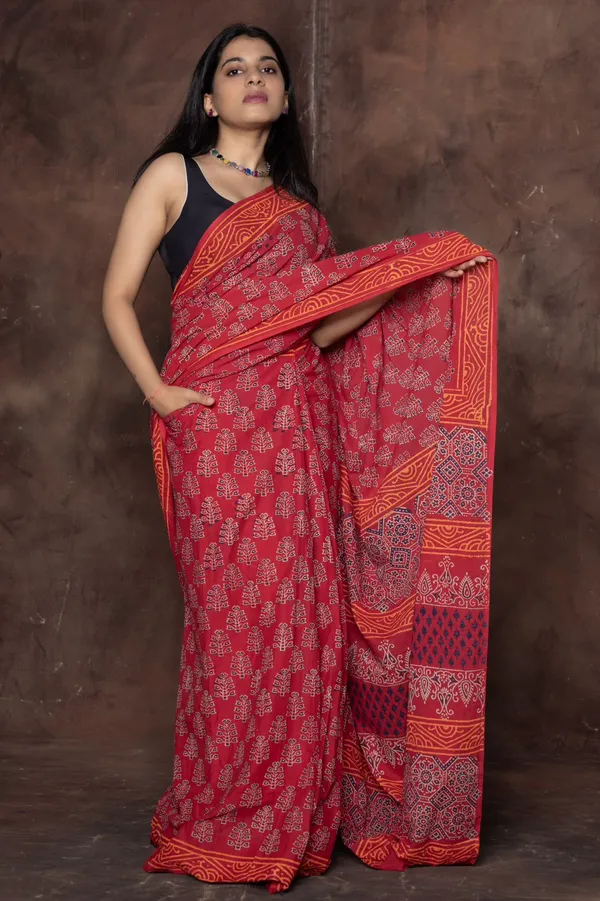 Maroon___Minute_Ready_To_Wear_Mul_Cotton_Digital_Printed_Saree_With_Pocket_For_Women_&_Girl'S