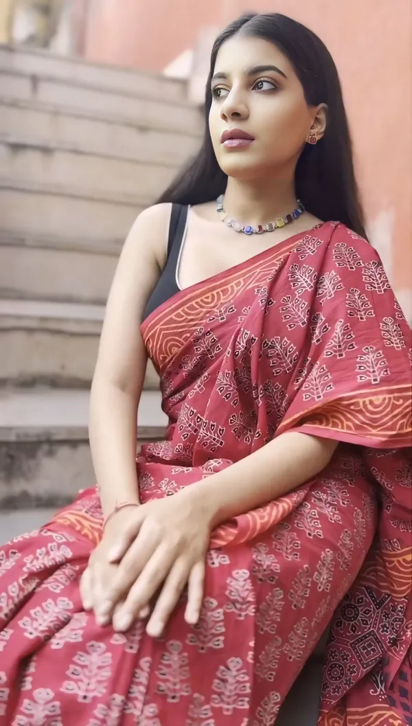 Maroon___Minute_Ready_To_Wear_Mul_Cotton_Digital_Printed_Saree_With_Pocket_For_Women_&_Girl'S