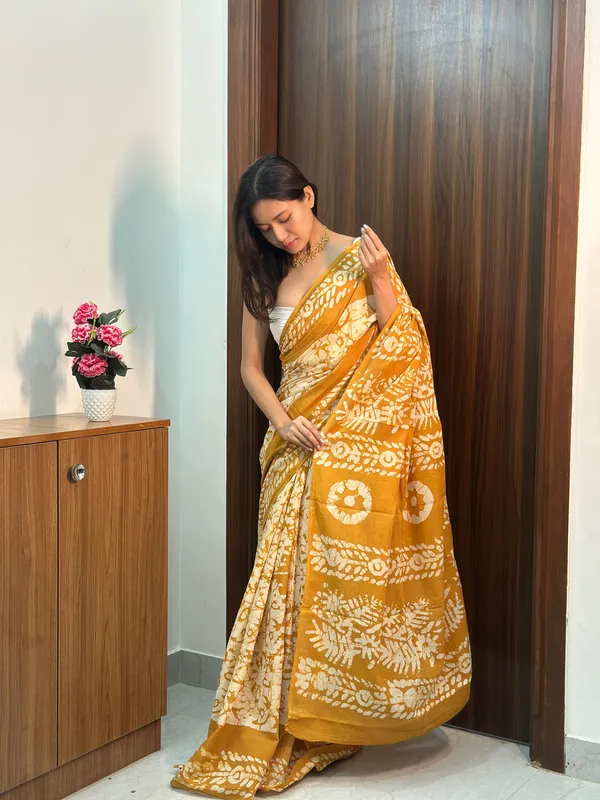Mustard__Minute_Ready_To_Wear_Mul_Cotton_Digital_Printed_Saree_With_Pocket_For_Women_&_Girl'S