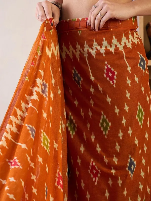 Mustard__Minute_Ready_To_Wear_Mul_Cotton_Digital_Printed_Saree_With_Pocket_For_Women_&_Girl'S