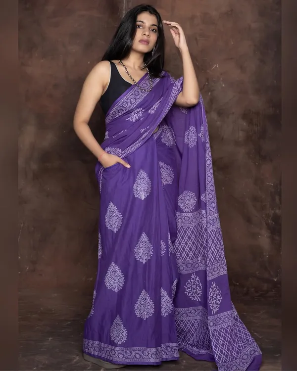 Purple__Minute_Ready_To_Wear_Mul_Cotton_Digital_Printed_Saree_With_Pocket_For_Women_&_Girl'S