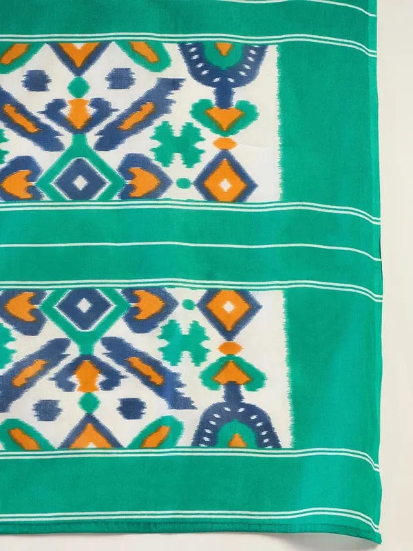 Sea_Green__Minute_Ready_To_Wear_Mul_Cotton_Digital_Printed_Saree_With_Pocket_For_Women_&_Girl'S