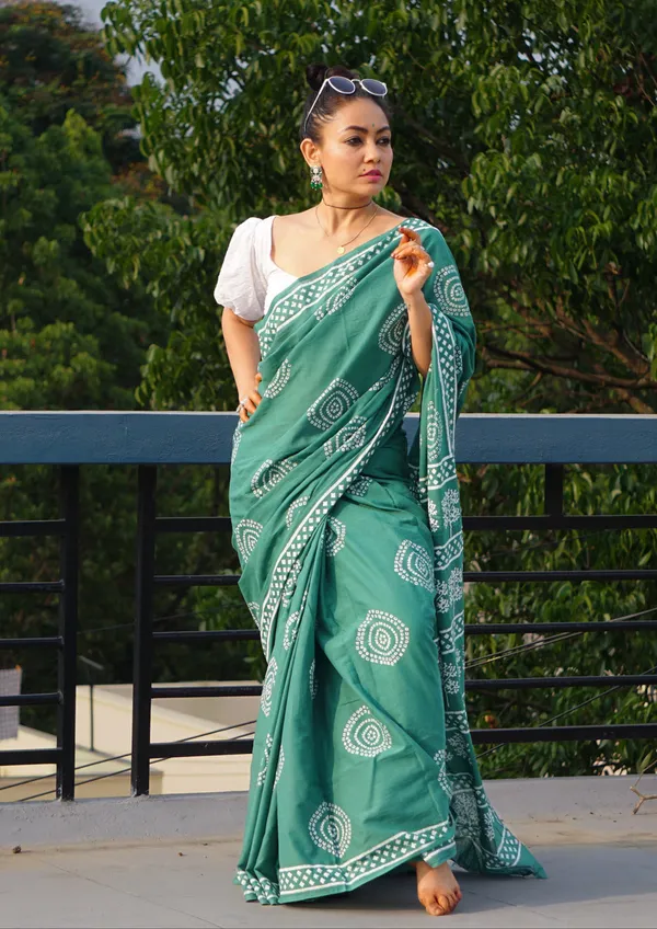Sea_Green__Minute_Ready_To_Wear_Mul_Cotton_Digital_Printed_Saree_With_Pocket_For_Women_&_Girl'S