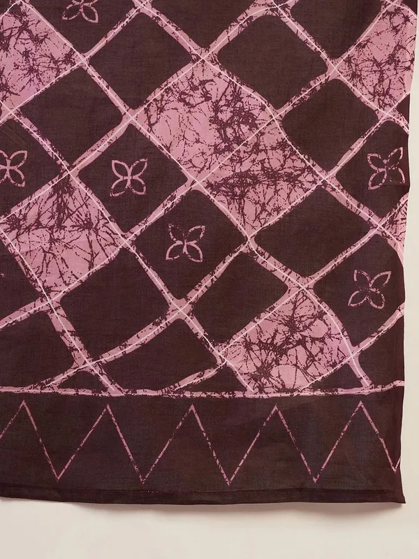 Wine__Minute_Ready_To_Wear__Mul_Cotton_Digital_Printed_Saree_With_Pocket_For_Women_&_Girl'S