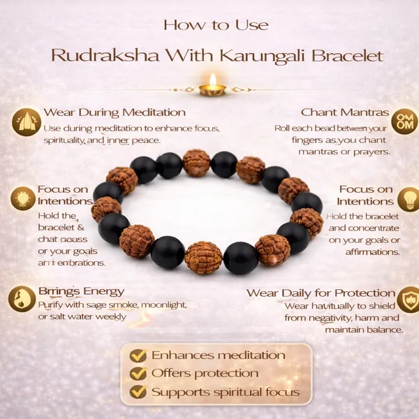 Rudraksha_With_Karungali_Bracelet