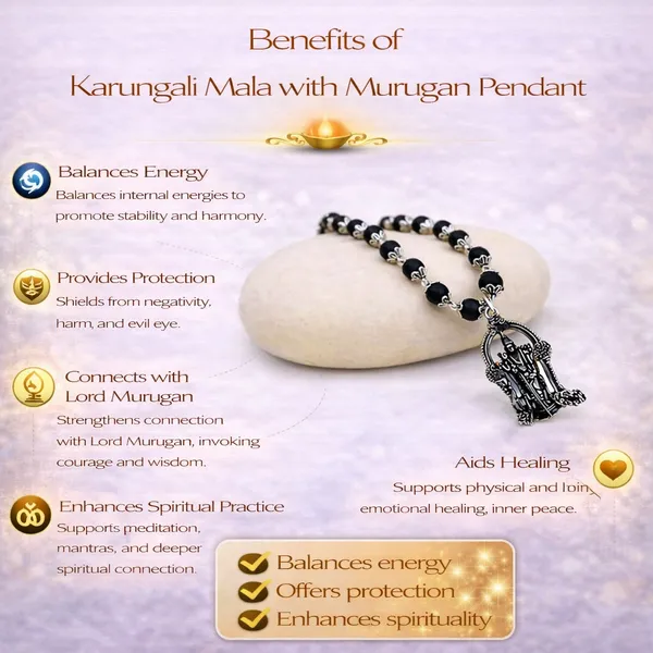 Karungali_Mala_With_Murugan_Pendant