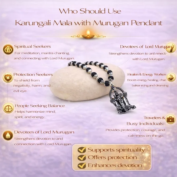 Karungali_Mala_With_Murugan_Pendant