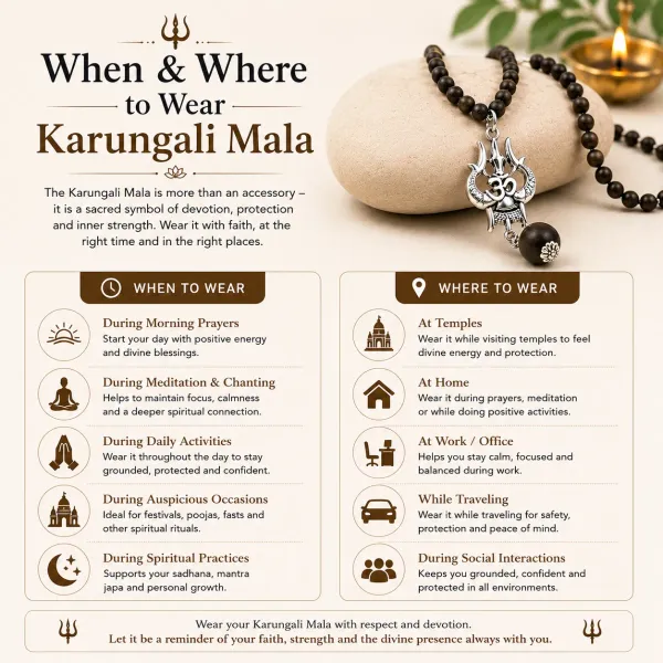 Karungali_With_Silver_Capping_Trishul_Mala_With_A_Big_Bead_For_Unisex