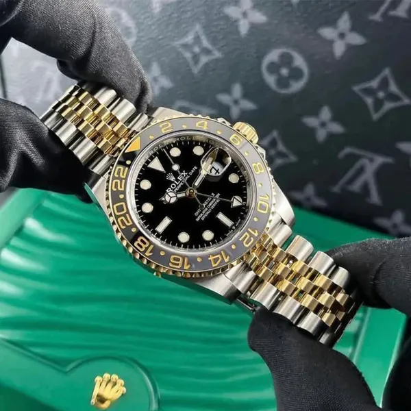 Rolex_Gmt_Master_Gold_Silver_Black_Metal_Watch_With_Og_Box_Default_Title