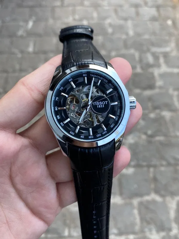 Tissot_1853_Automatic_Leather_Silver