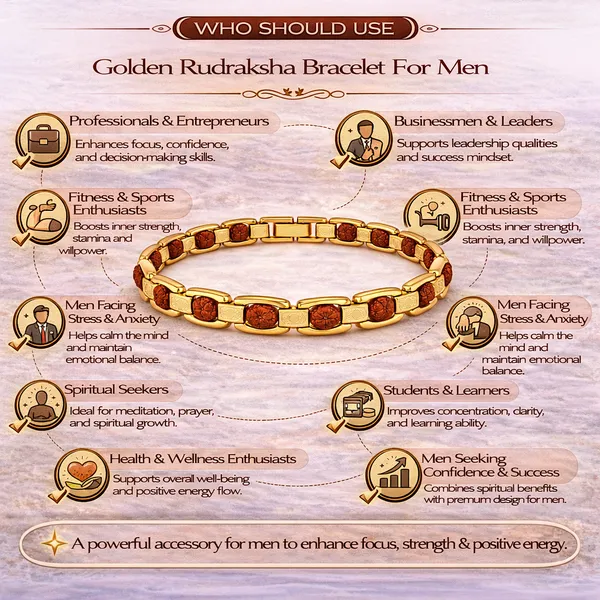 Gold_Plated_Rudraksha_Bracelet_For_Men