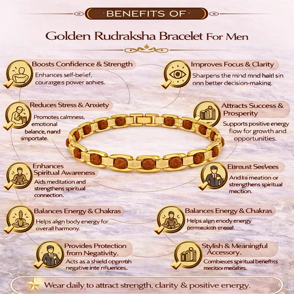 Gold_Plated_Rudraksha_Bracelet_For_Men