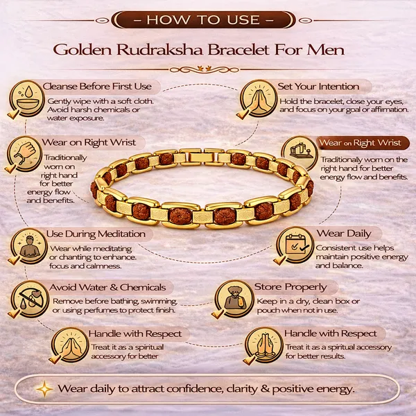 Gold_Plated_Rudraksha_Bracelet_For_Men