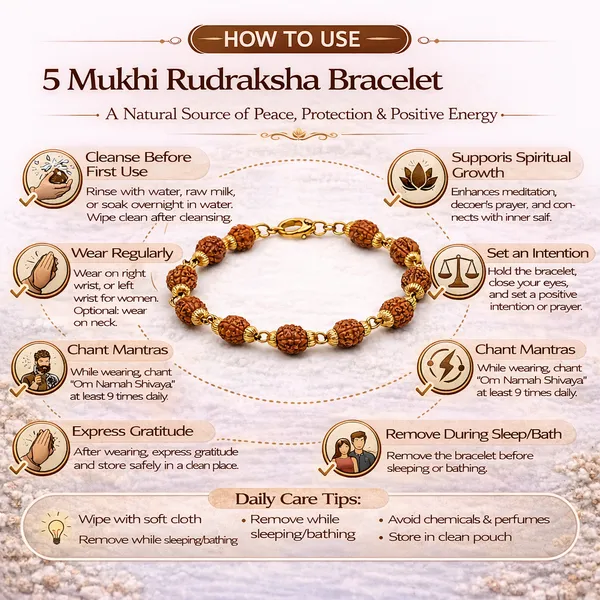 5_Mukhi_Rudraksha_Bracelet