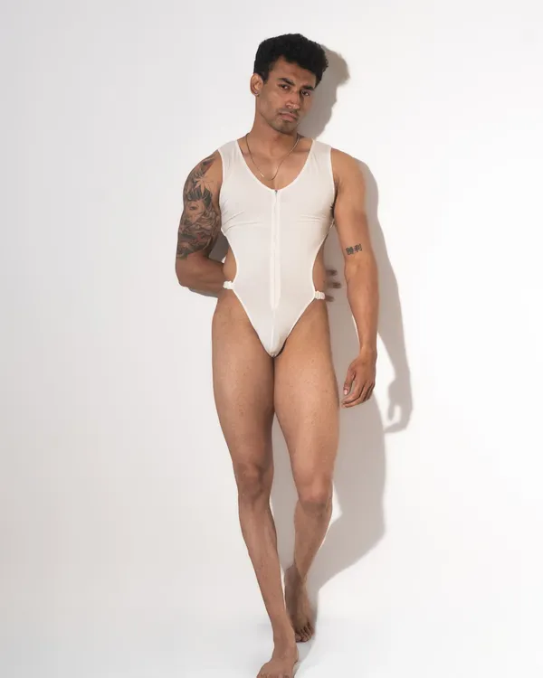 zipper-frontline-bodysuit-for-men-white