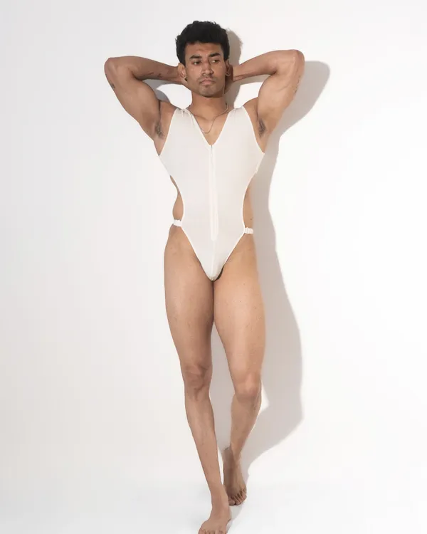 zipper-frontline-bodysuit-for-men-white