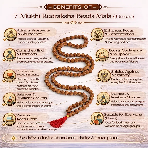 7_Mukhi_Rudraksha_Mala