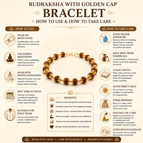 Rudraksha_With_Golden_Cap_Bracelet_For_Men