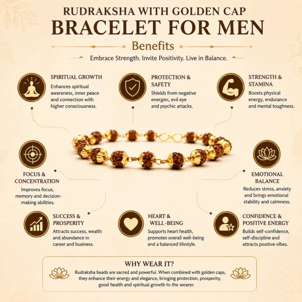Rudraksha_With_Golden_Cap_Bracelet_For_Men