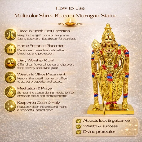 Multicolor_Shree_Bharani_Murugan_Statue_For_Home_And_Office