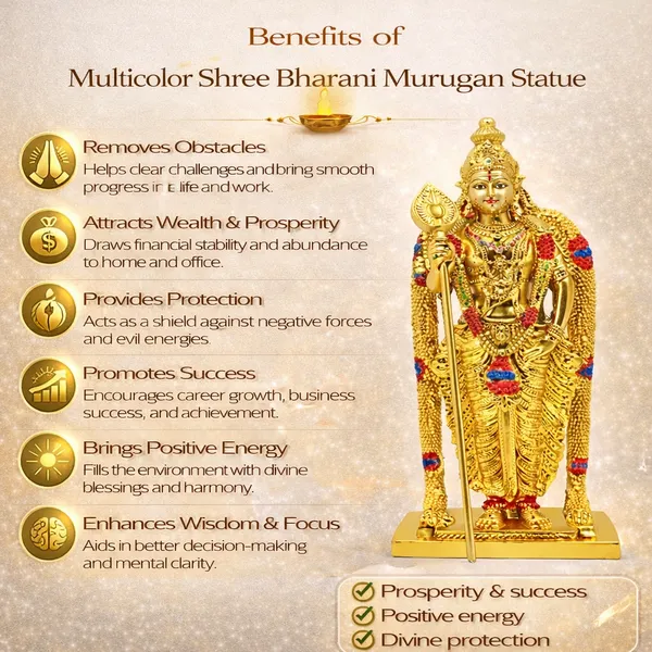 Multicolor_Shree_Bharani_Murugan_Statue_For_Home_And_Office