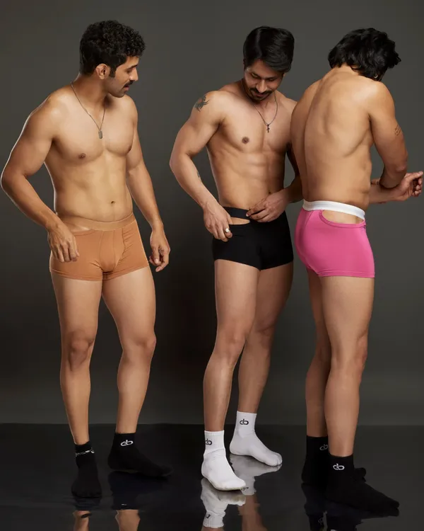 No_Roll_Trunk_Combo_Pack_Of_3_Black_Tan_Ibis_Rose