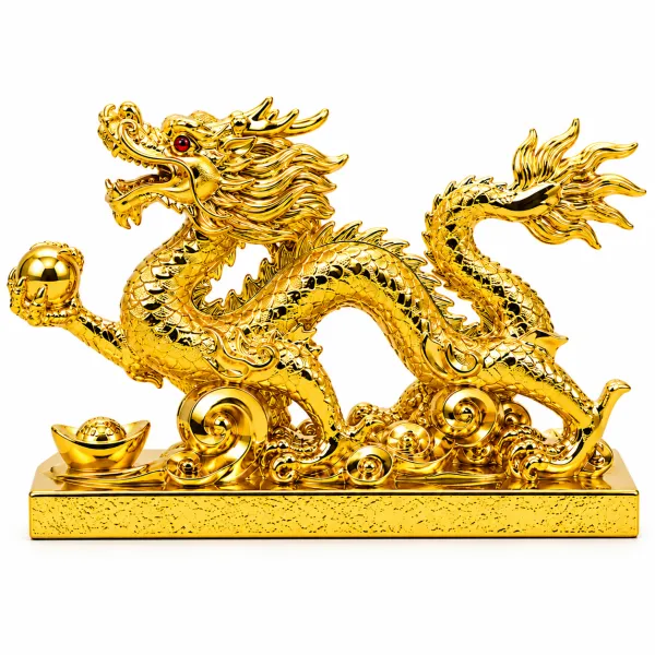 Golden_Resin_And_Metal_Feng_Shui_Dragon