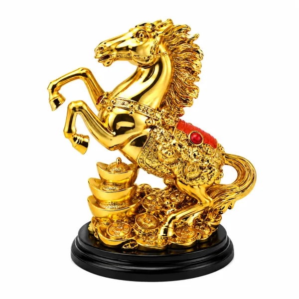 Golden_Resin_And_Metal_Horse