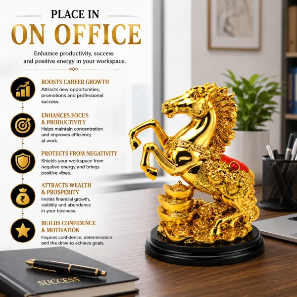 Golden_Resin_And_Metal_Horse