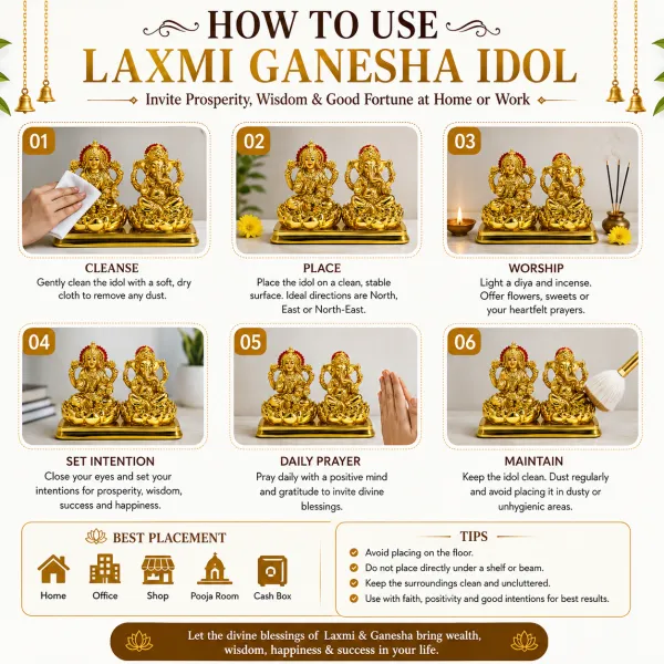 Golden_Resin_And_Metal_Laxmi_Ganesh