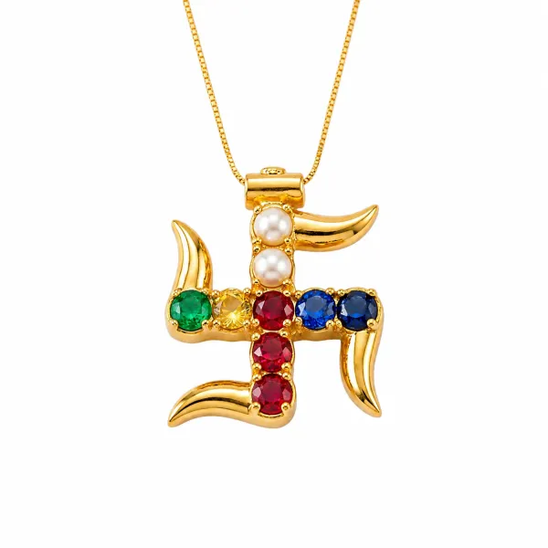 Navratna_Alloy_Metal_And_Stones_Swastik_Locket