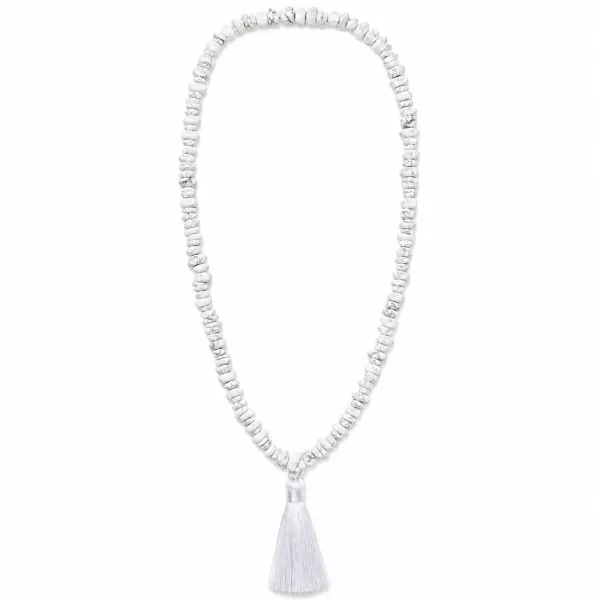 White_Howlite_Stone_Chips_Mala_For_Women