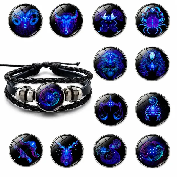 Zodiac_Constellation_Leather_Bracelet_�_Adjustable_Braided_Astrology_Bracelet