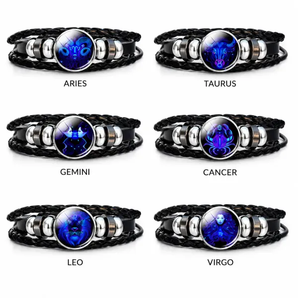 Zodiac_Constellation_Leather_Bracelet_�_Adjustable_Braided_Astrology_Bracelet